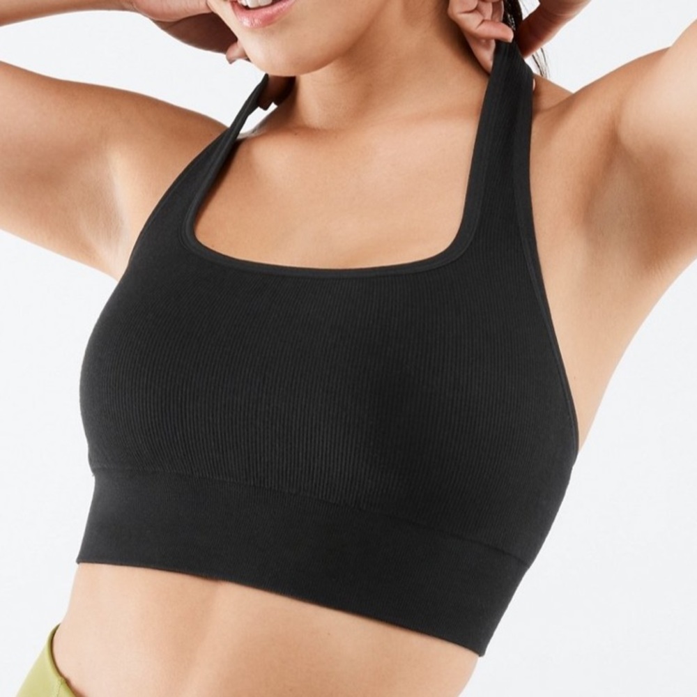 Fabletics Cloud Seamless Halter Bralette Bra Top